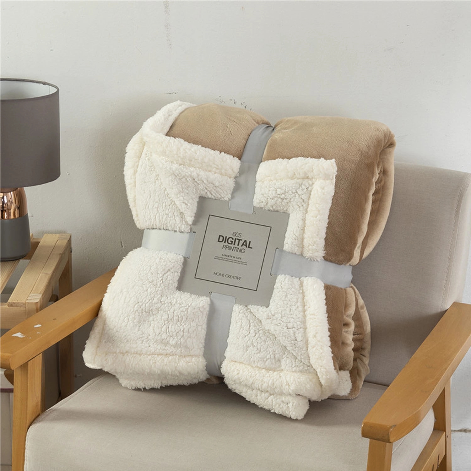 Thick Fuzzy Warm Soft Sherpa Fleece Throw Blanket 12