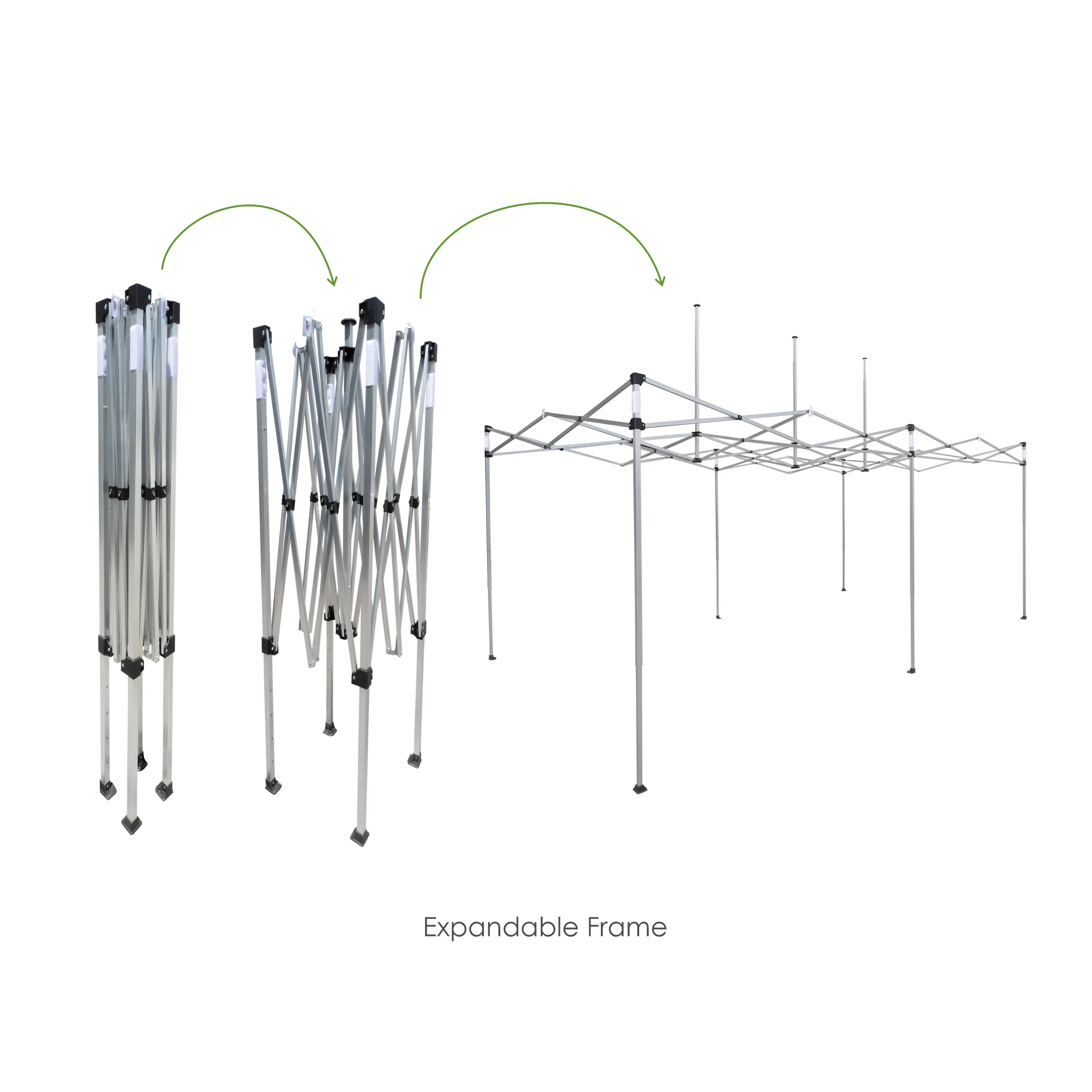 10'x20' Tent Canopy w frame, 2 Side half + 1 long full wall 6