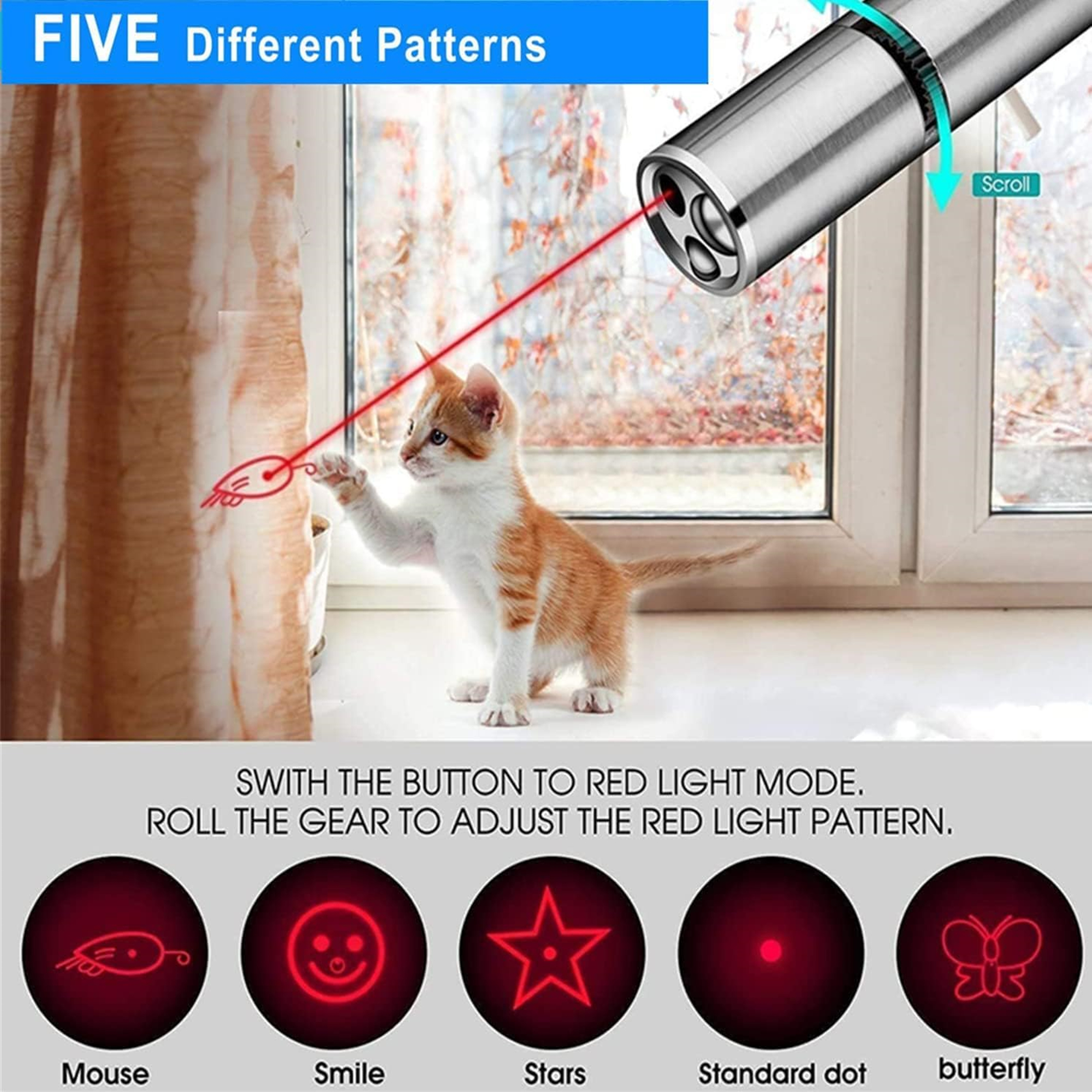 Cat Toys USB Recharge Laser Pointer 3