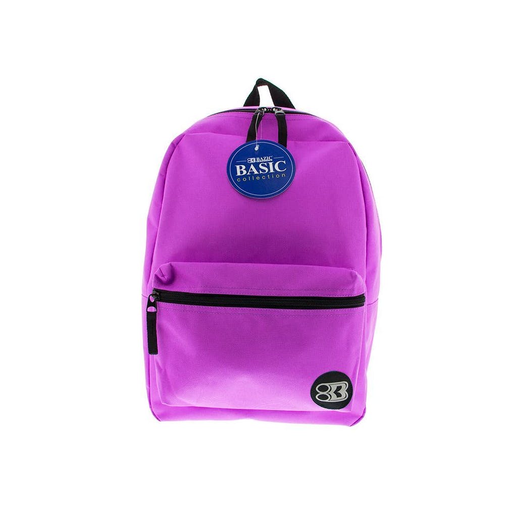 16" Basic Backpacks - Purple 2