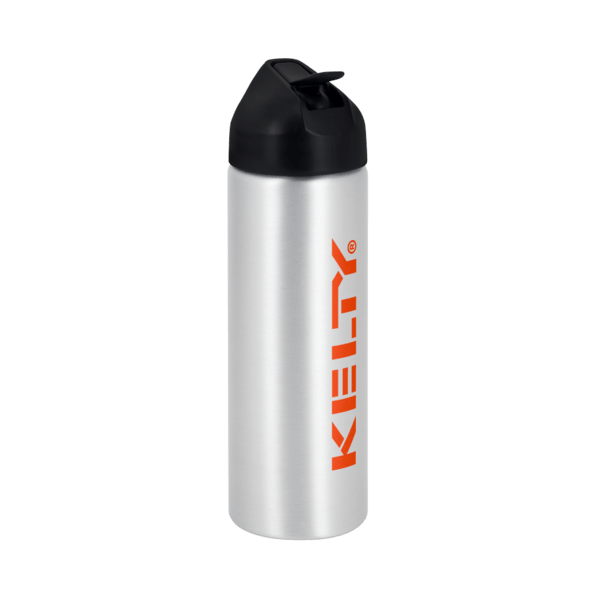 EasyFlow Recycled Aluminum Bottle w Straw Lid, custom water bottle with logo imprint 75