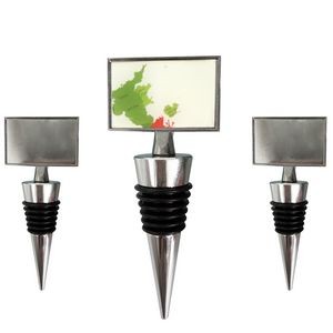 Non Toxic Modern Rectangle Medal Wine Bottle Stopper 1