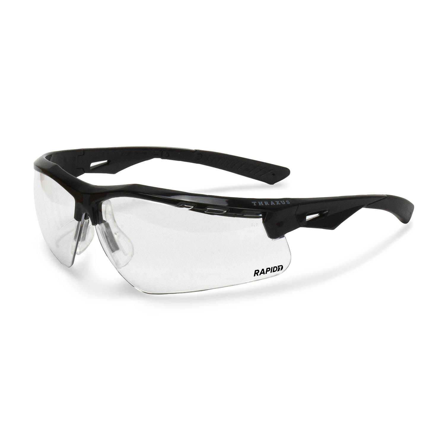 Thraxus Safety Eyewear - Black Frame Clear Anti-Fog Lens