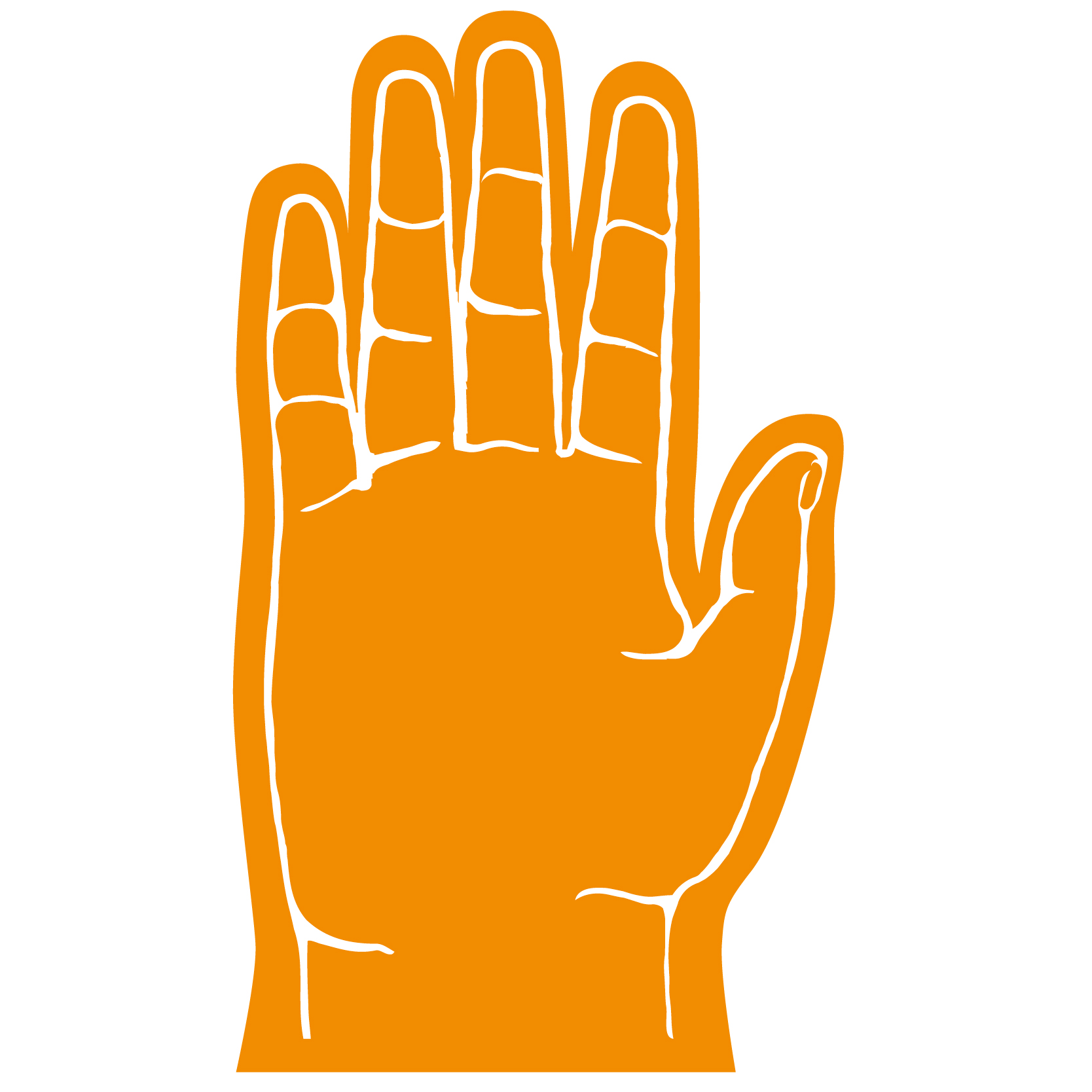 5 Finger Foam hand 18