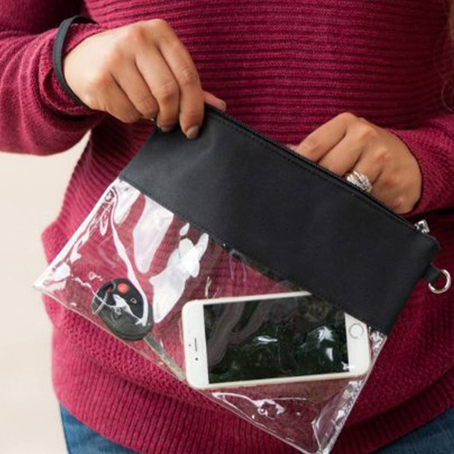 Transparent shoulder strap bag 4