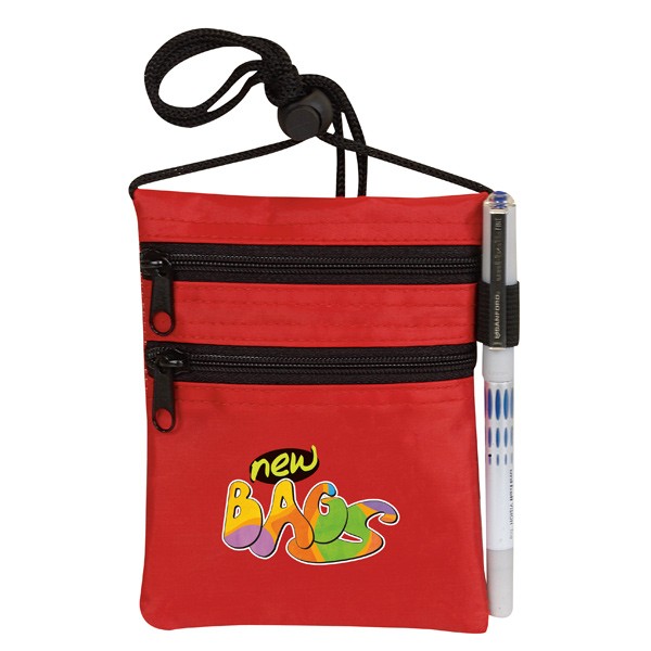 All Purpose Neck Wallet with Dual Zip Pockets 4