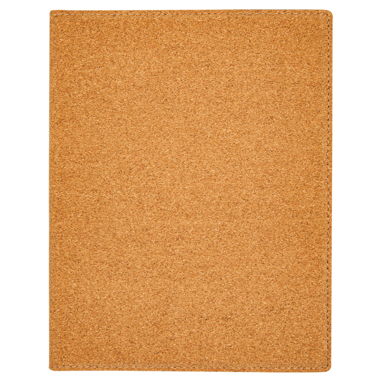 7" x 9" Small Cork Portfolio with Notepad 2