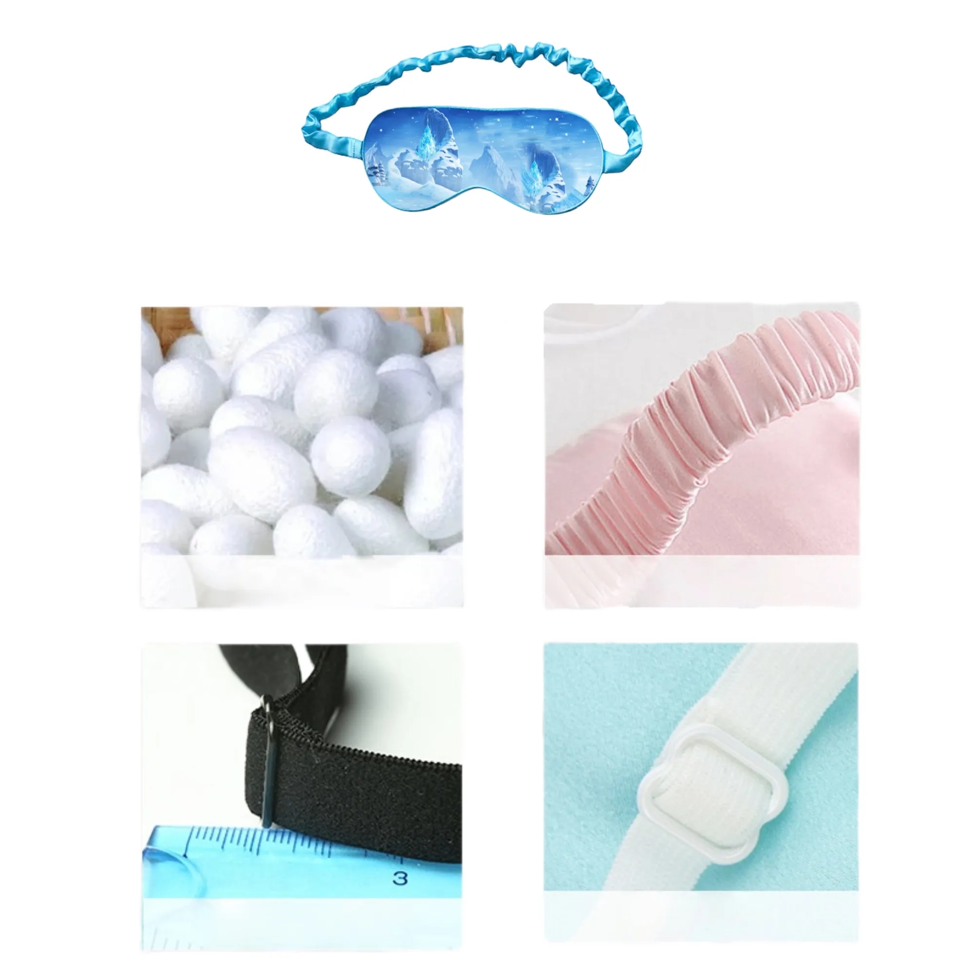 Full-Color Adjustable Soft Silk Eye Mask For Children 5