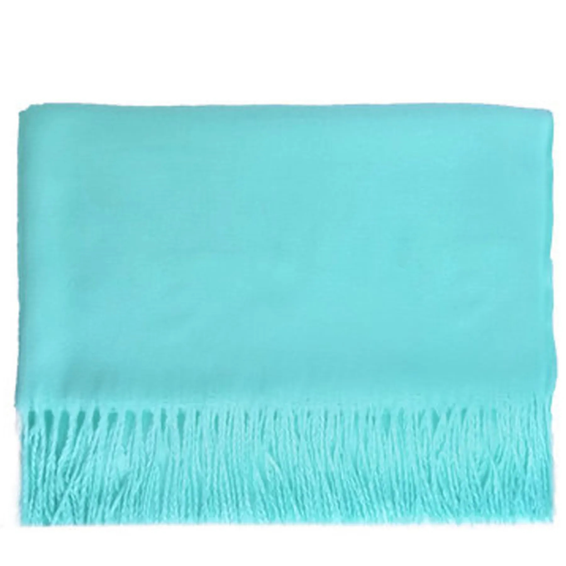 230G Winter Cashmere Scarf With Fringes 19
