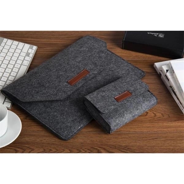 Two-in-One Felt Laptop Sleeve Closure & Kit Box 7