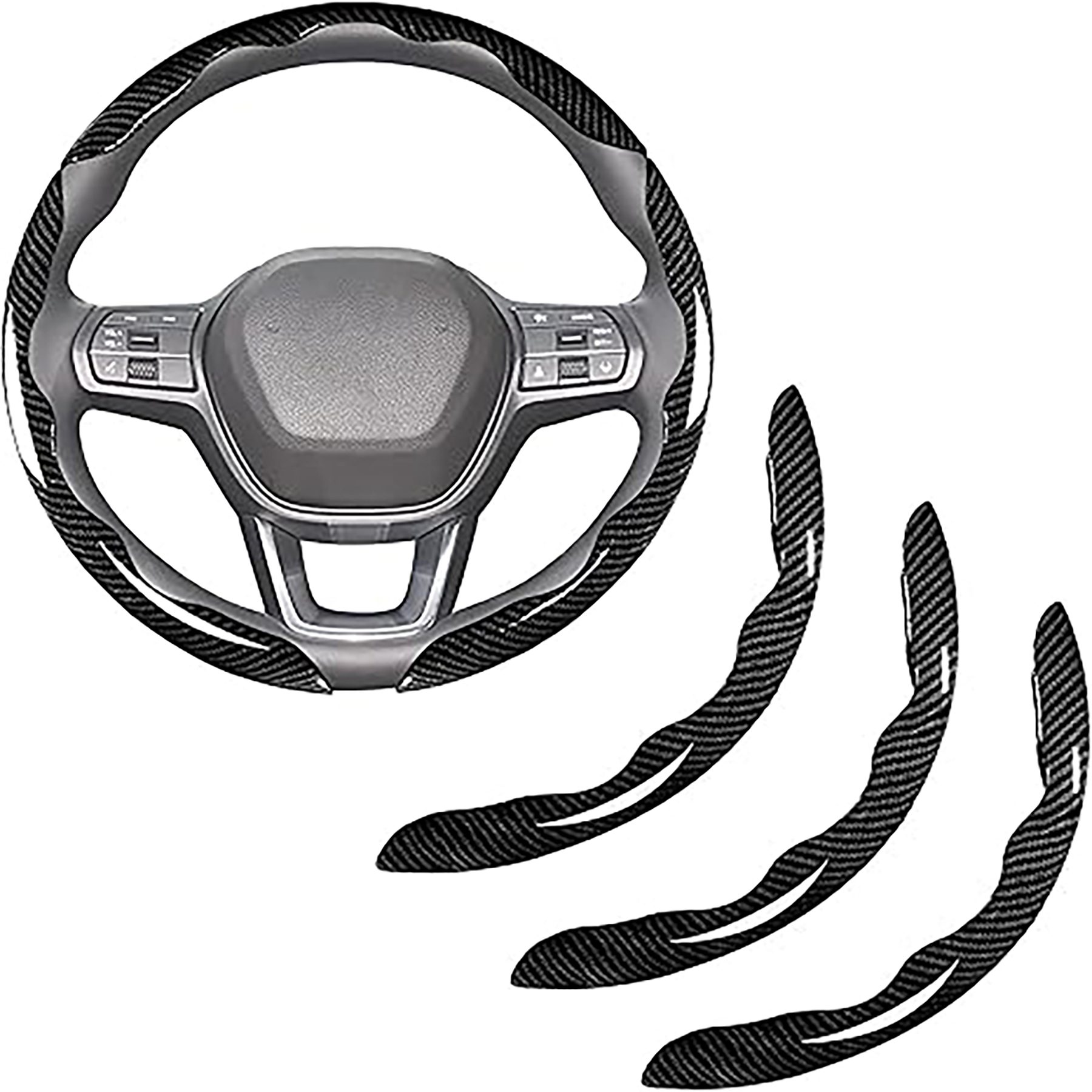 Carbon Fiber Steering Wheel Covers 8