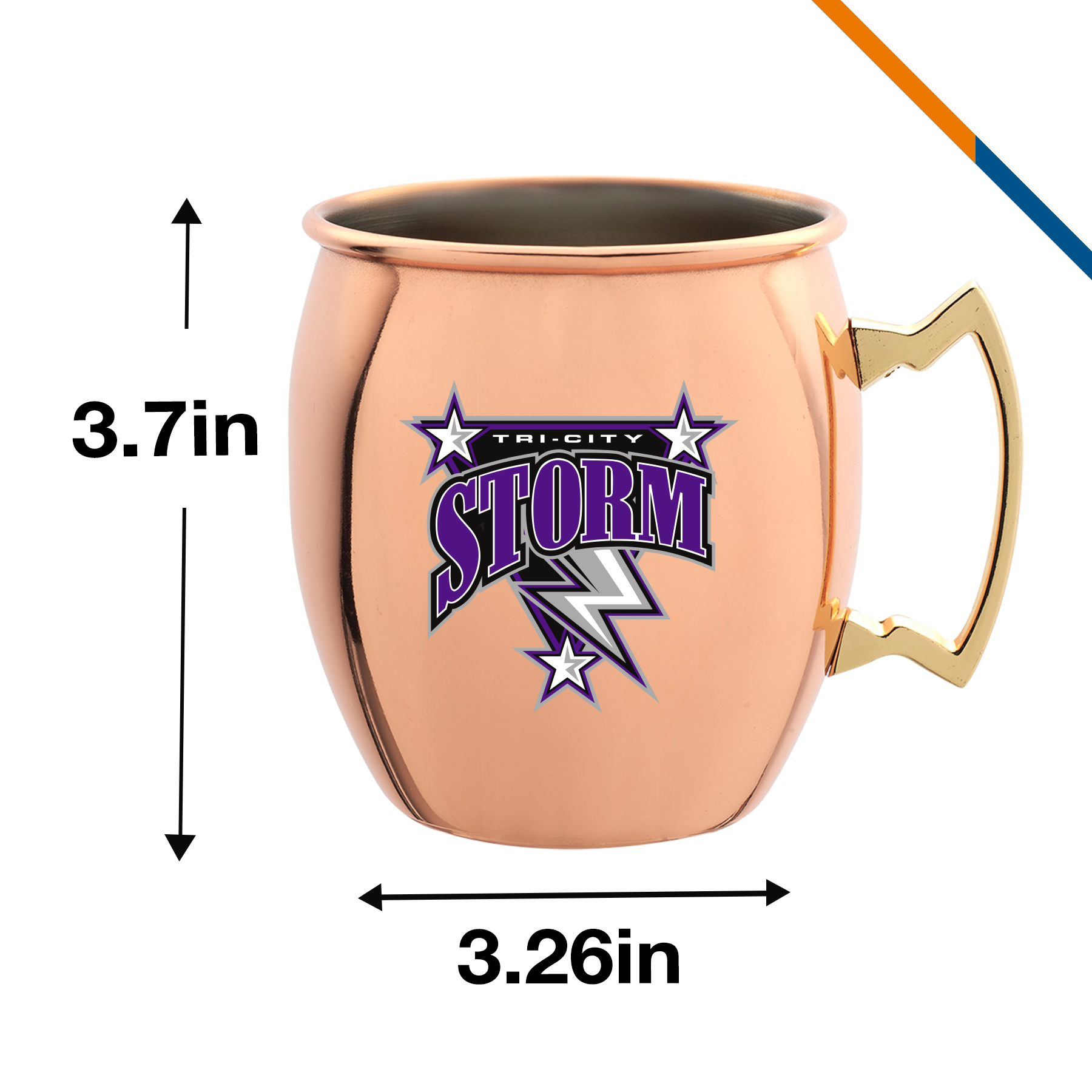 Hapsor Stainless Steel Moscow Mule Mug - 16 OZ. 4