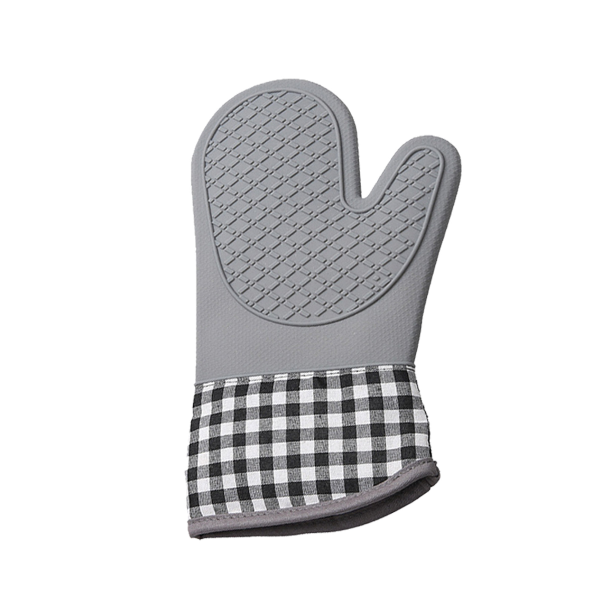 600Fahrenhe Silicone Oven Mitts Heat Resistant Non-Slip Grip 3