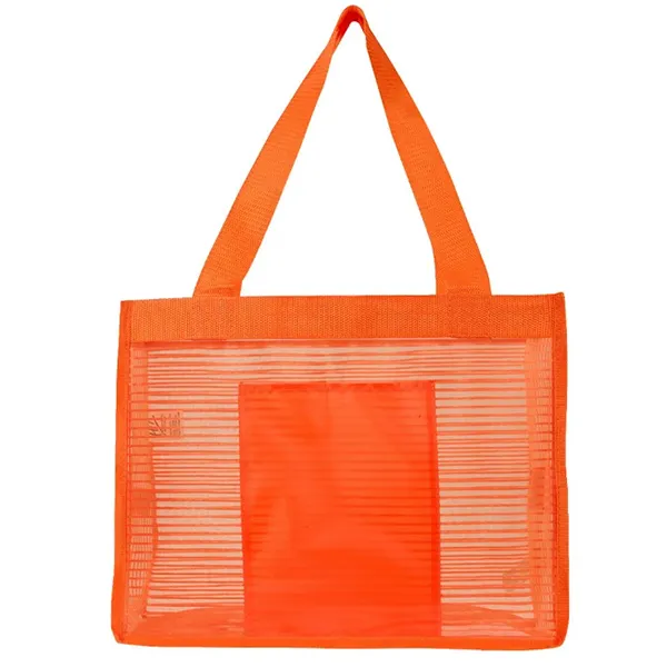 Sheer Striped Tote Bag 5
