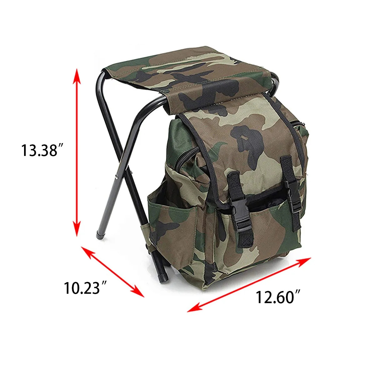 In Stock Portable Outdoor Folding Fishing Stool Backpack 5