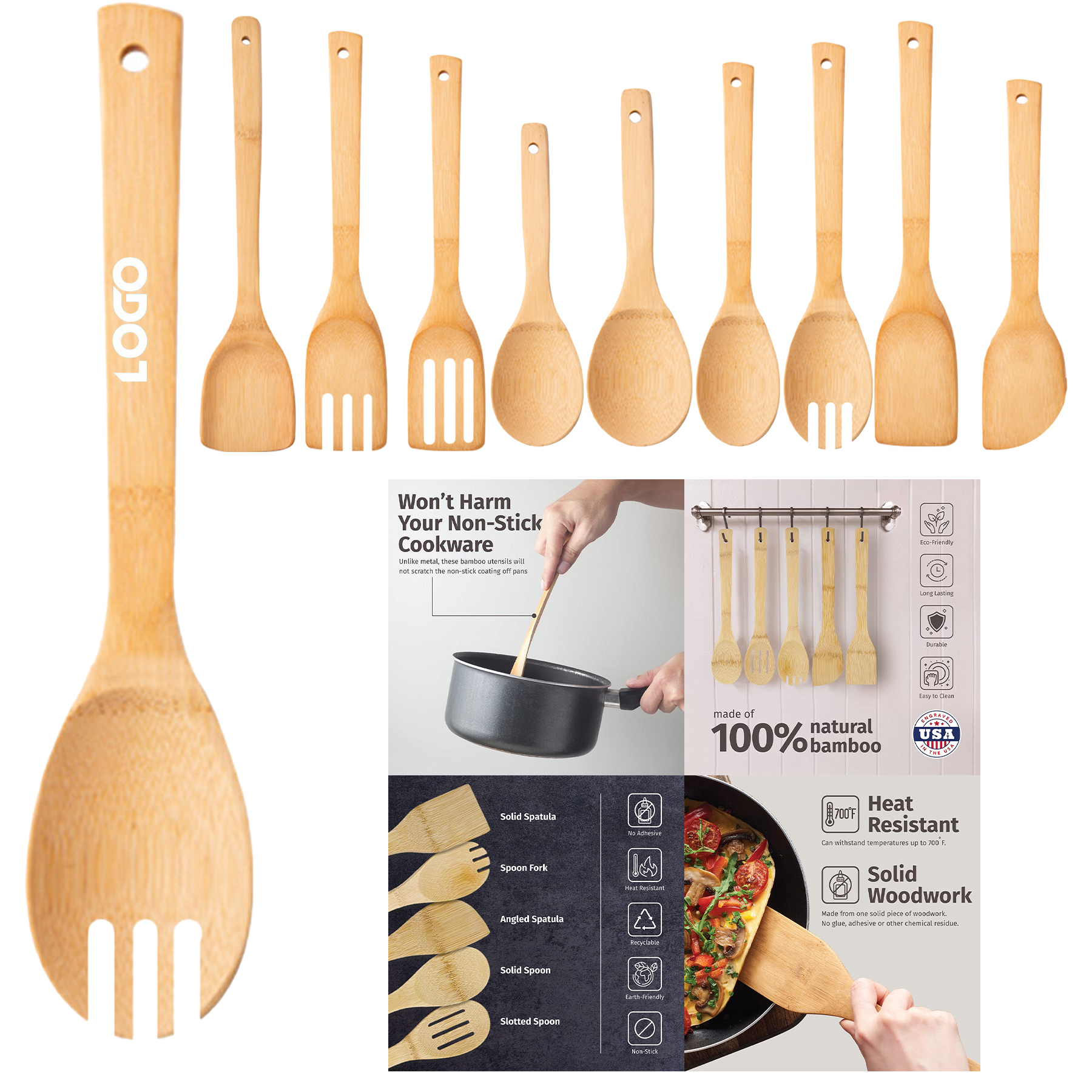 Bamboo Cooking Spoons