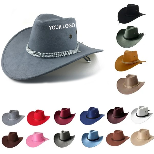 Fashion National Retro Drawstring Jazz Western cowboy hat 1
