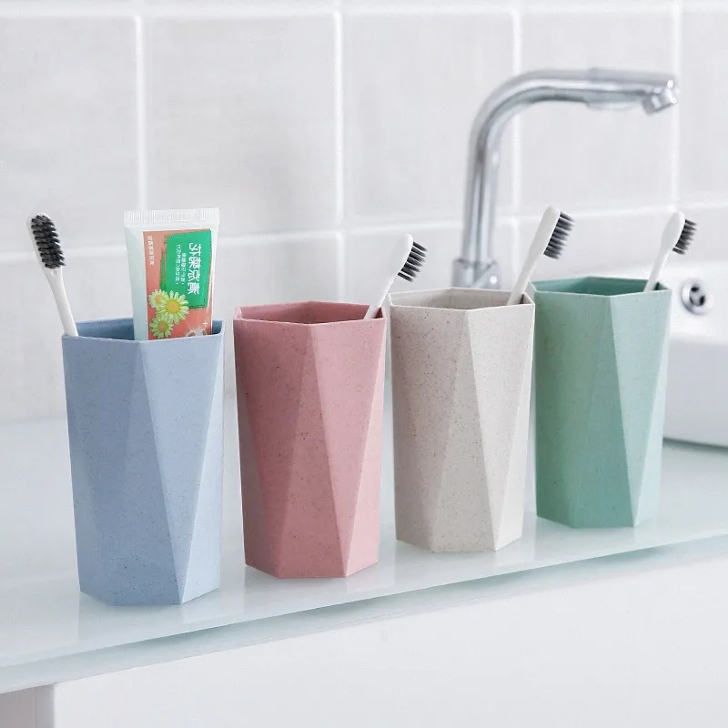 7oz wheat straw diamond-shaped cup 3