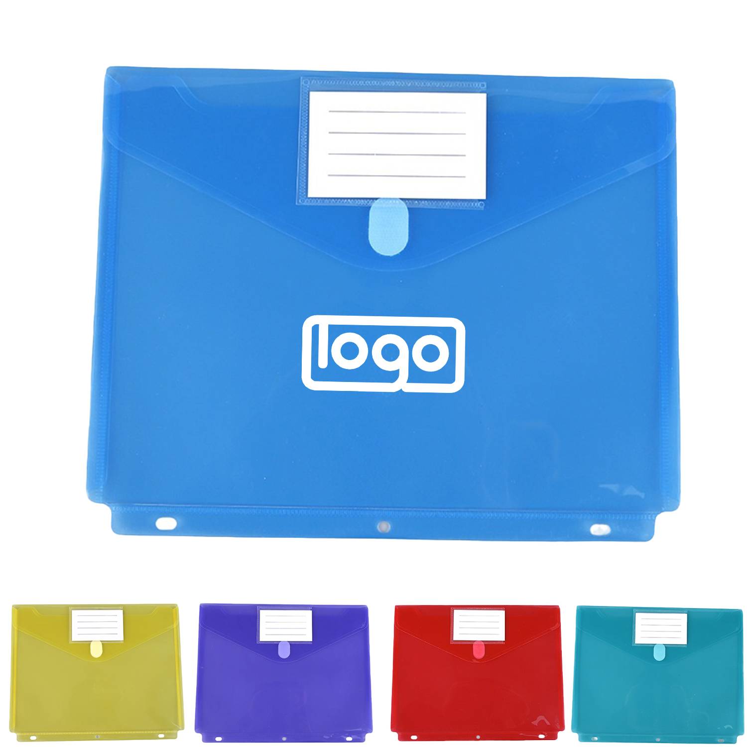 A4 Plastic File Folder w/ Label Pocket 8