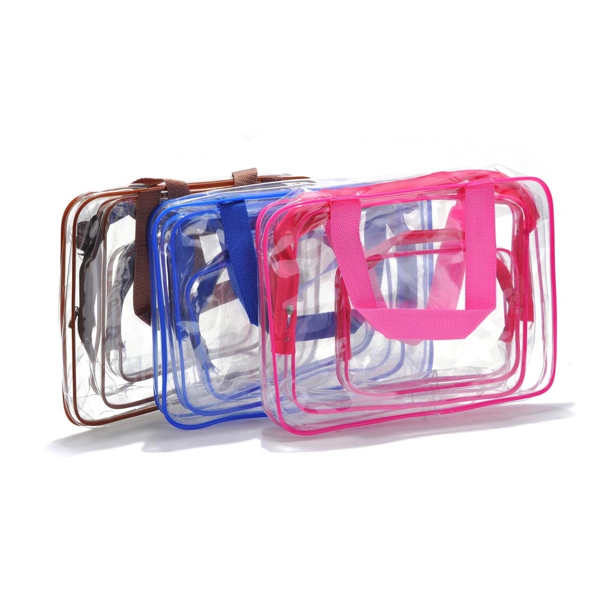 3Pcs Set Clear Toiletry Bag 3