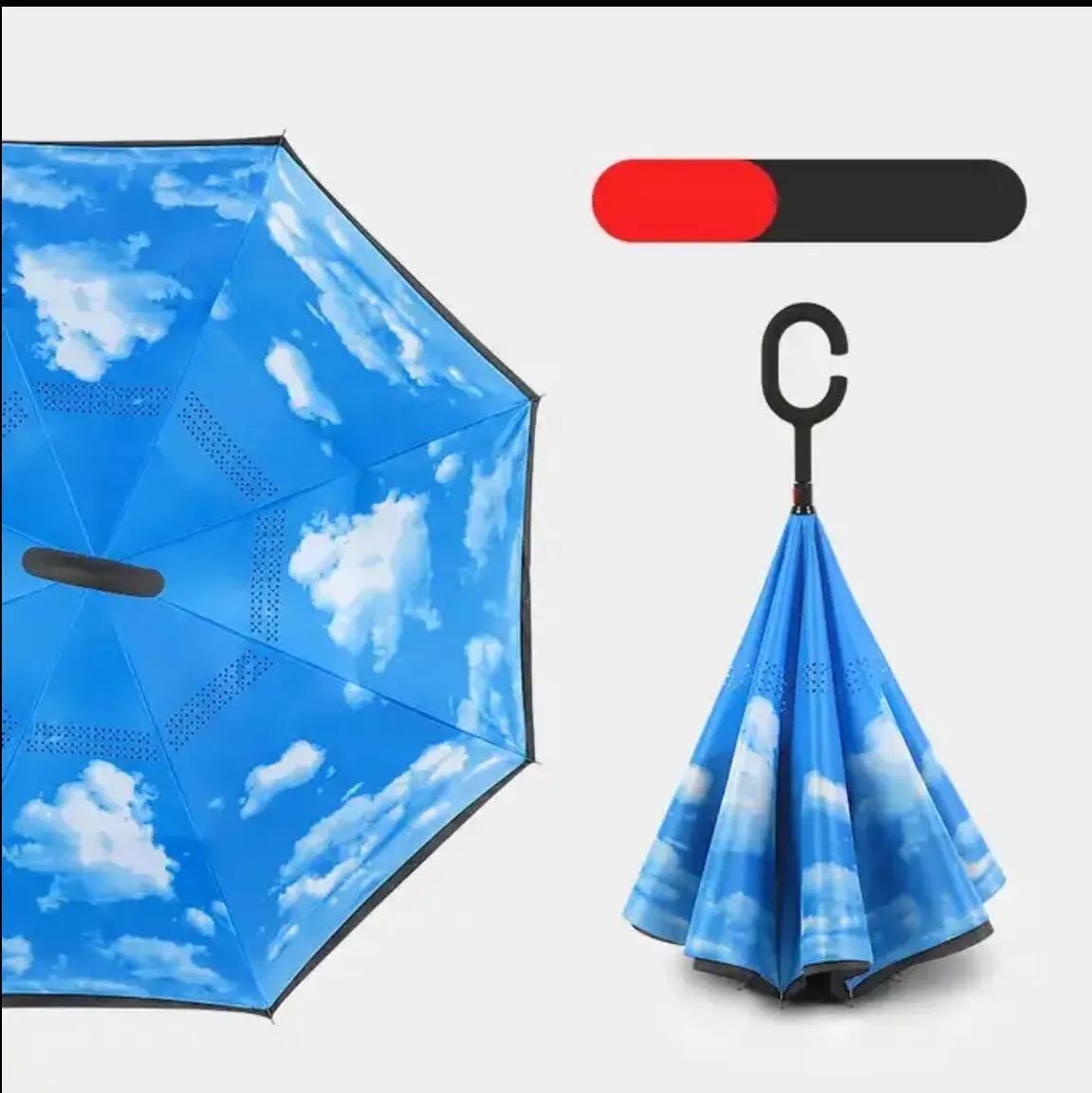 Inverted Windproof Reverse Umbrella 3