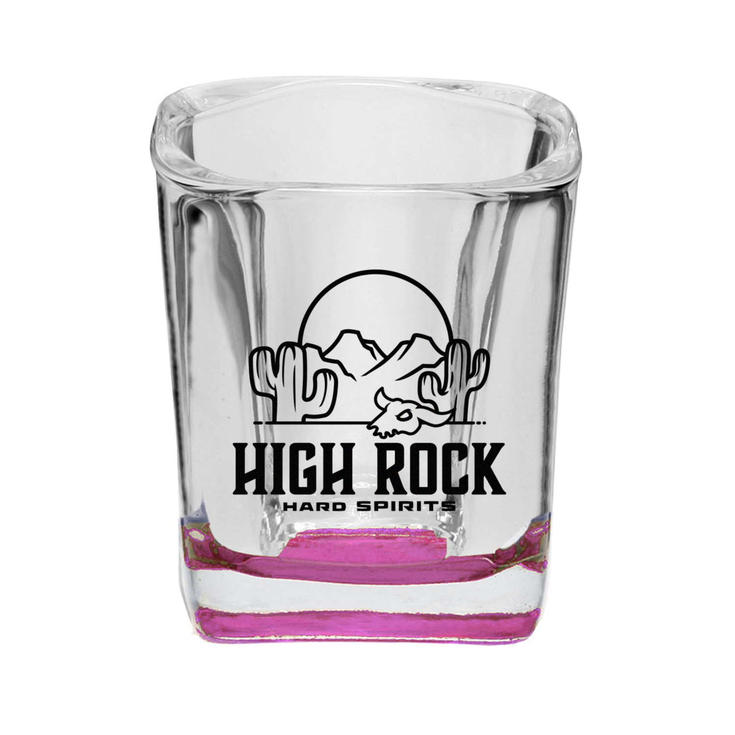 2 oz. Rounded Square Shot Glass (1 Color Imprint) 5