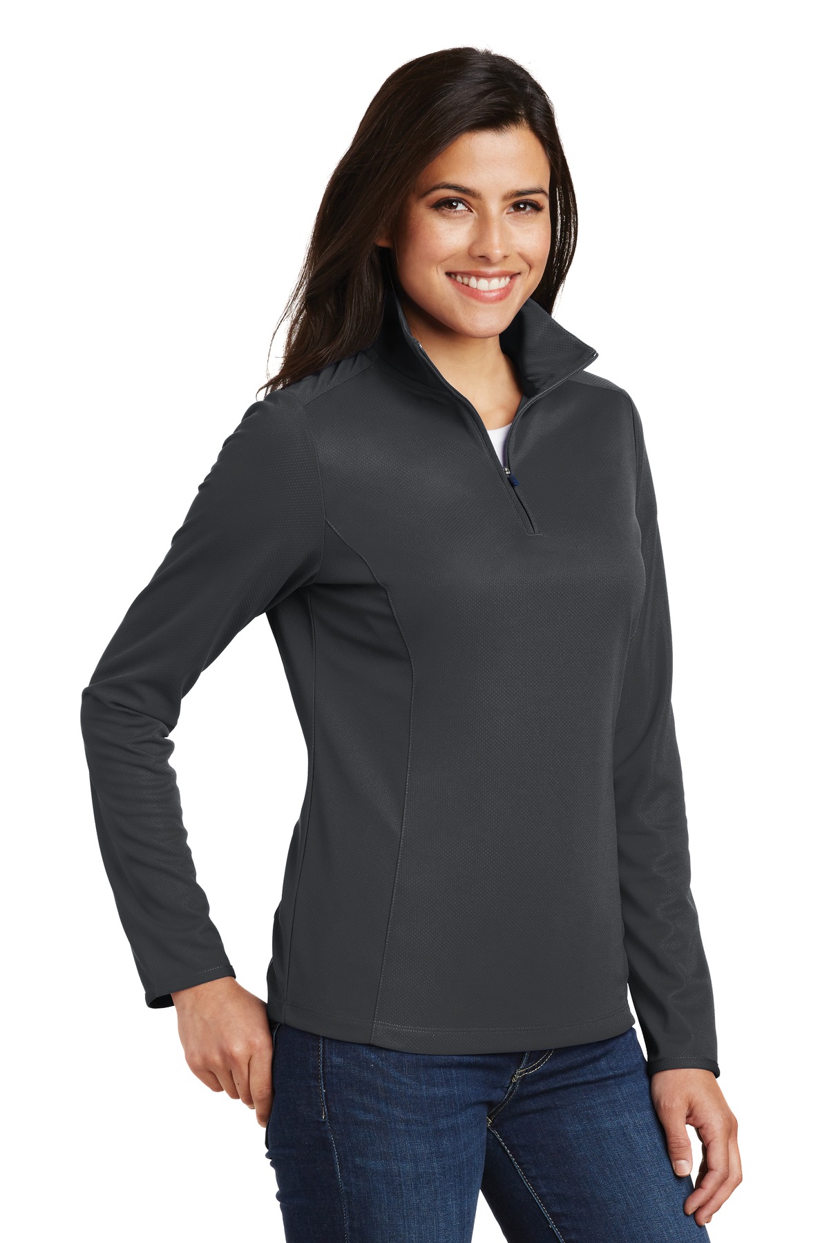 Port Authority® Women's Pinpoint Mesh 1/2-Zip 48