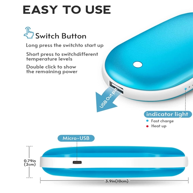 2-In-1 Rechargeable Hand Warmer And Power Bank 5