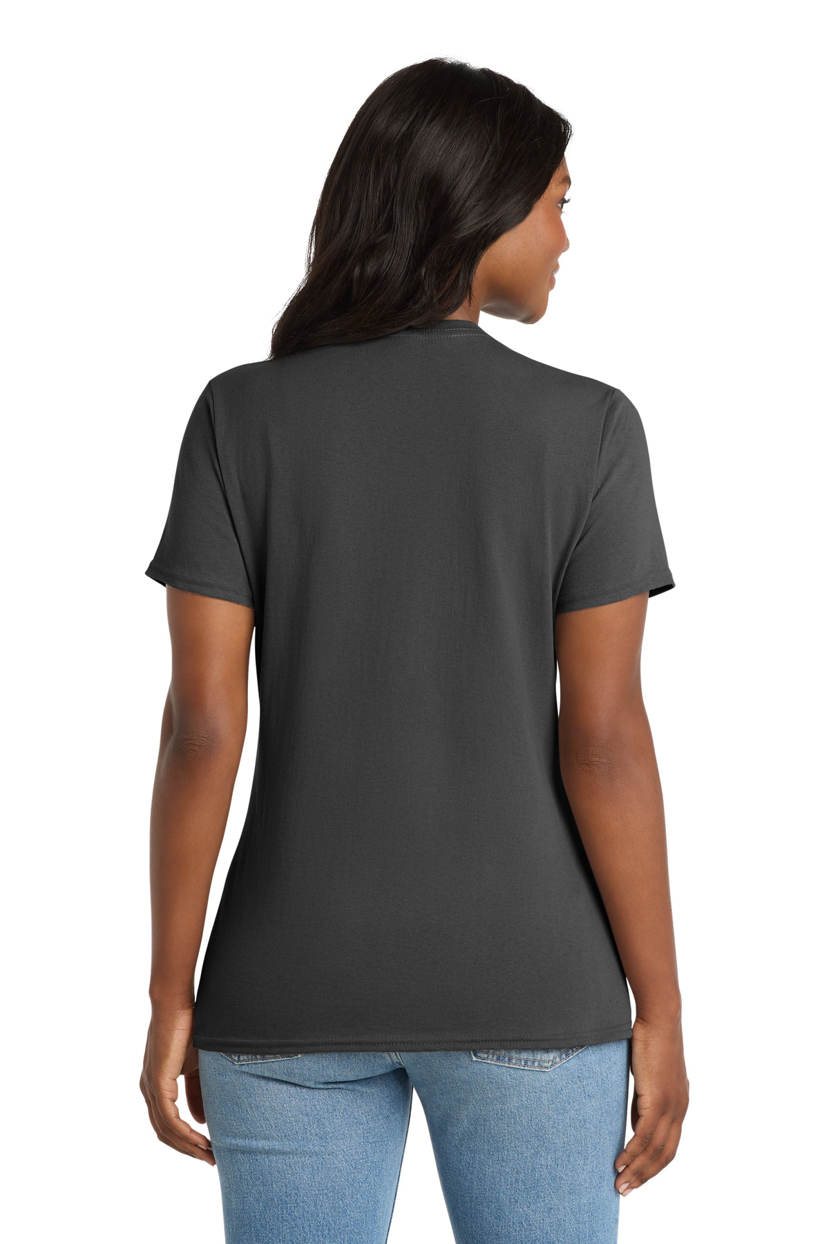 Port & Co Women's Core Cotton V-Neck Tee. LPC54V 95