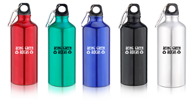 22 oz. Aluminum Bottle - BPA Free, custom water bottle with logo imprint 2