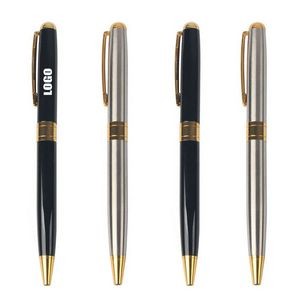 Silve Clip Twisted Metal Pen 8