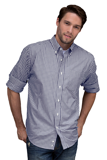 Easy-Care Gingham Check Shirt 63