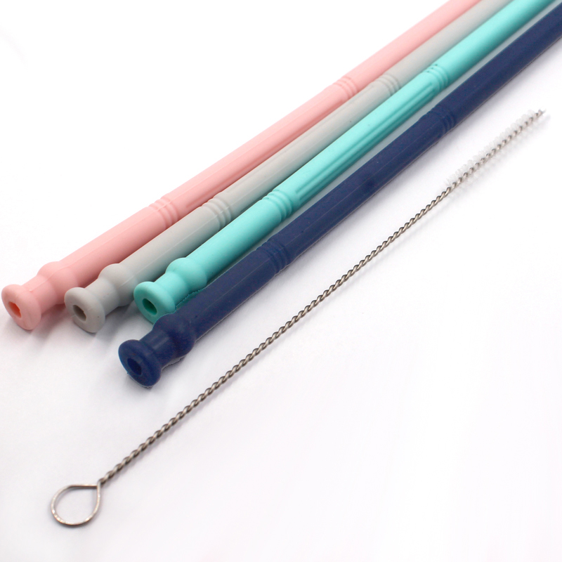 Collapsible Silicone Straws Kit, Free Shipping! 3