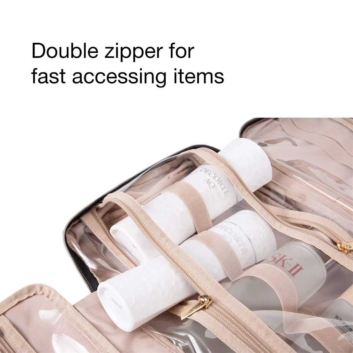 Hanging Travel Toiletry Bag Cosmetic Organizer for Women 4