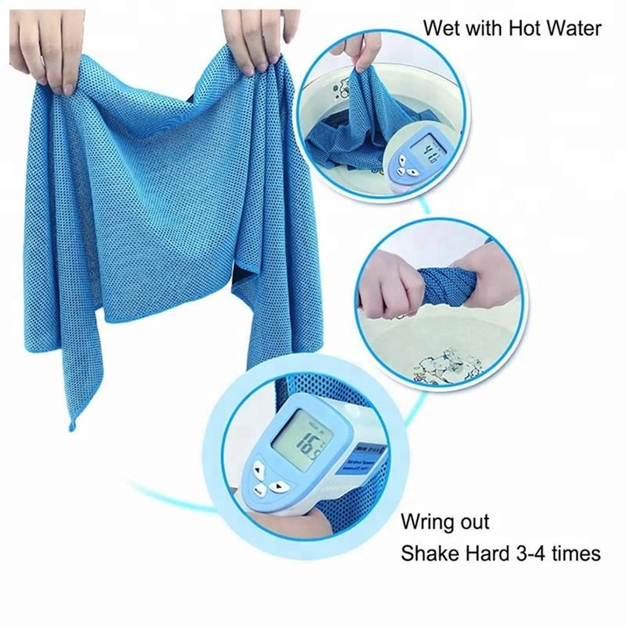 39"x12" High-end Double Layer Ice Feeling Cooling Sport Towe 2
