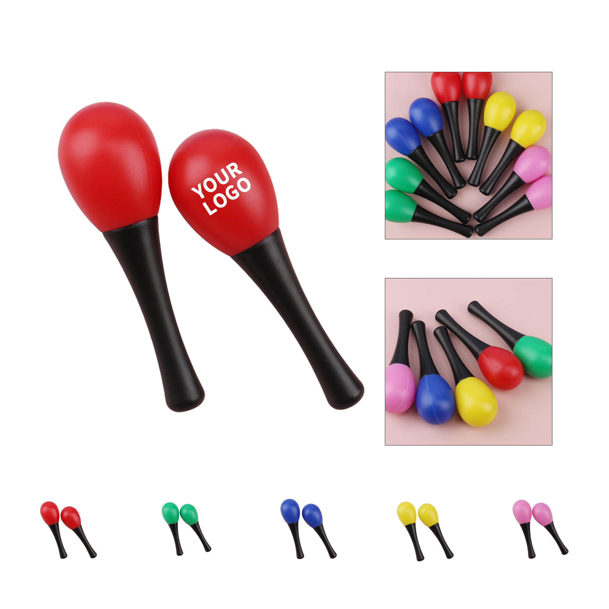 Plastic Egg Shaker 5.12" x 1.57" 4