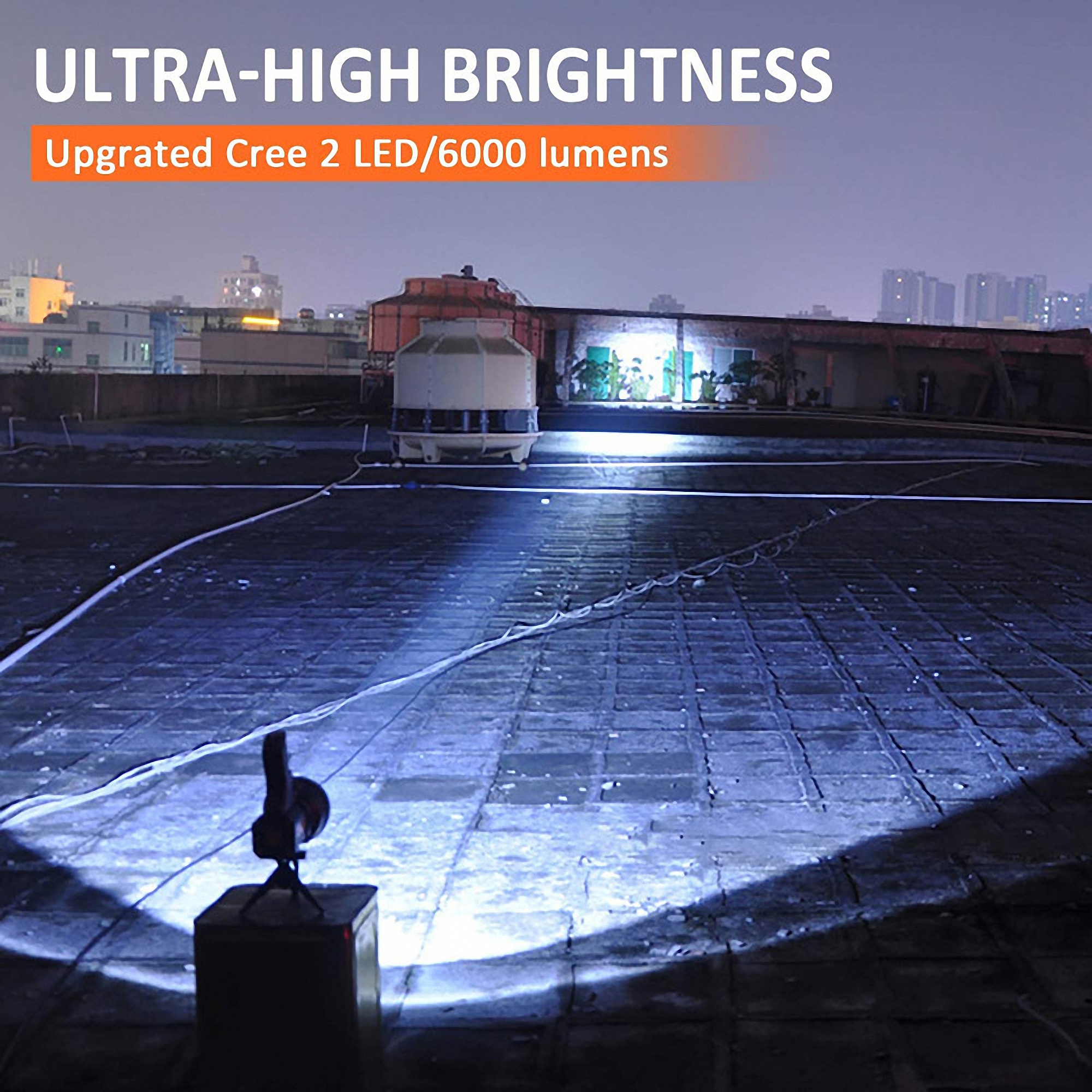 High-Powered Rechargeable Handheld Flashlight 10000 Lumens 9