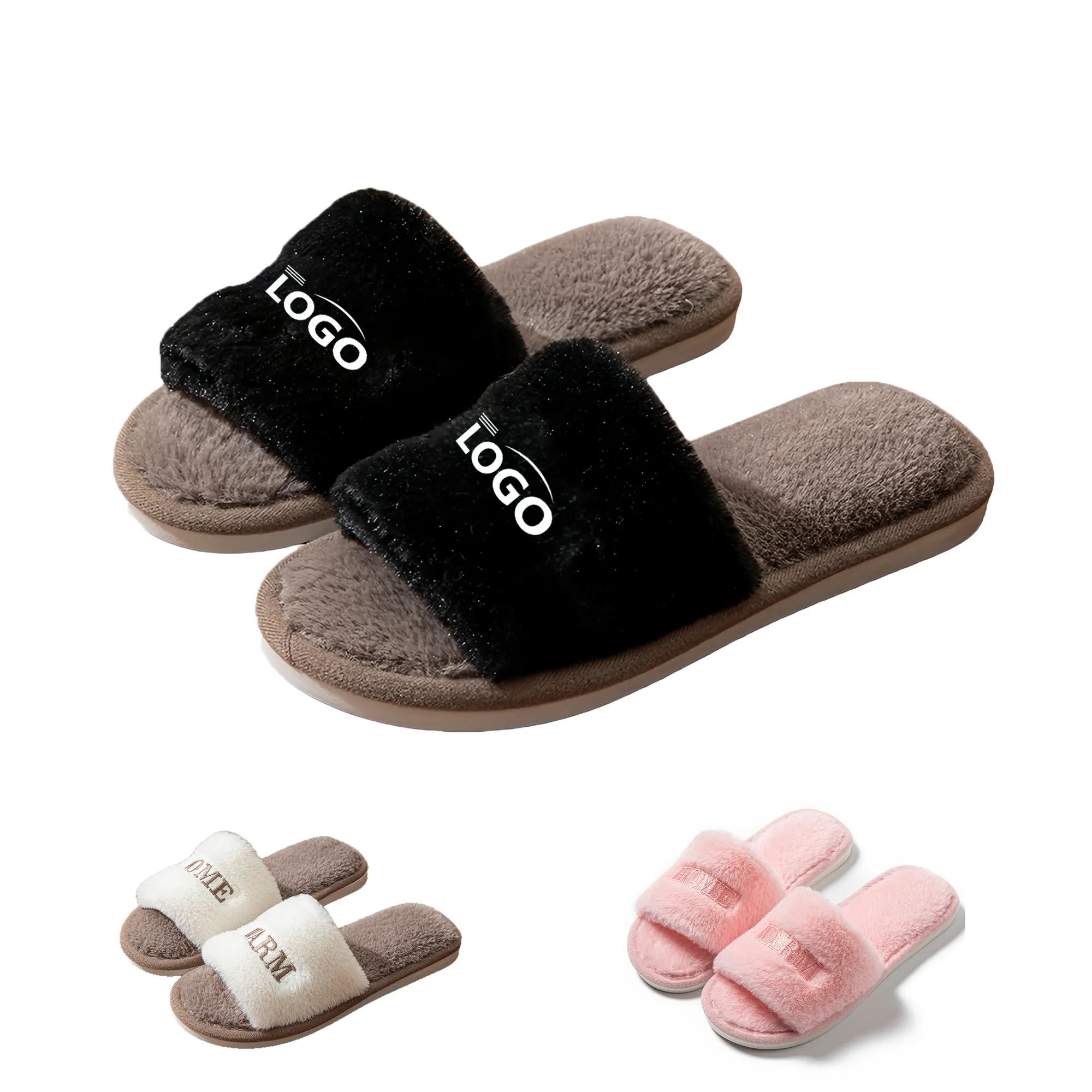 Anti-slip Plush Slipper, Cozy Indoor Footwear
