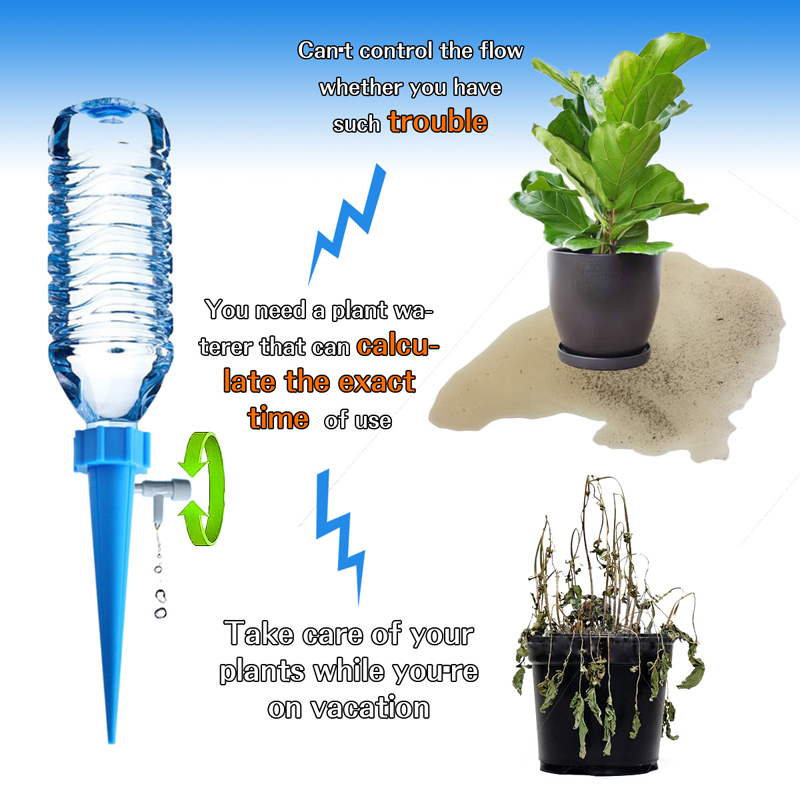 Adjustable Automatic Watering Irrigation Spike Plant Flower Drip Sprinkler Tool 5