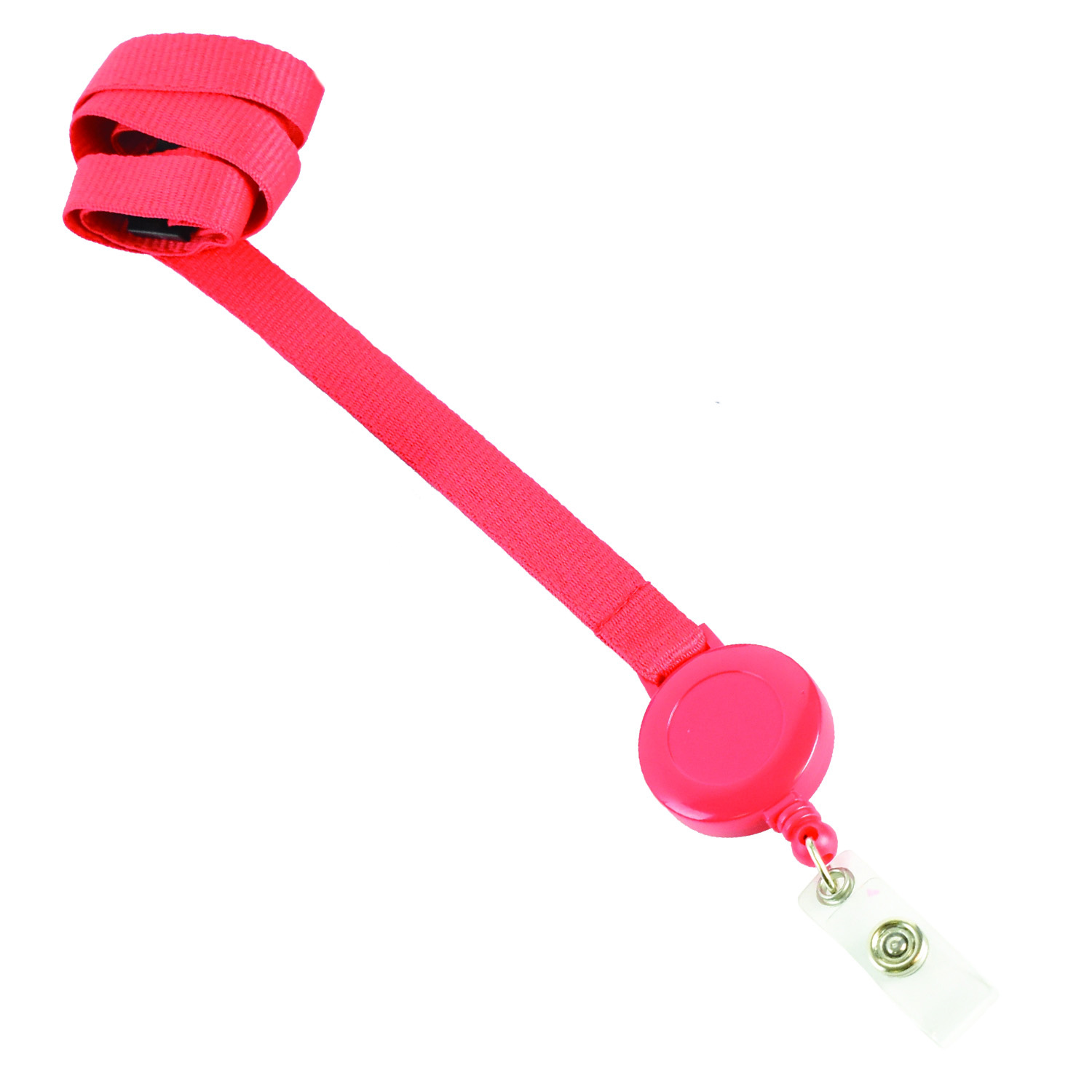 3/8 inch Blank Lanyards w/ Badge Reel 2