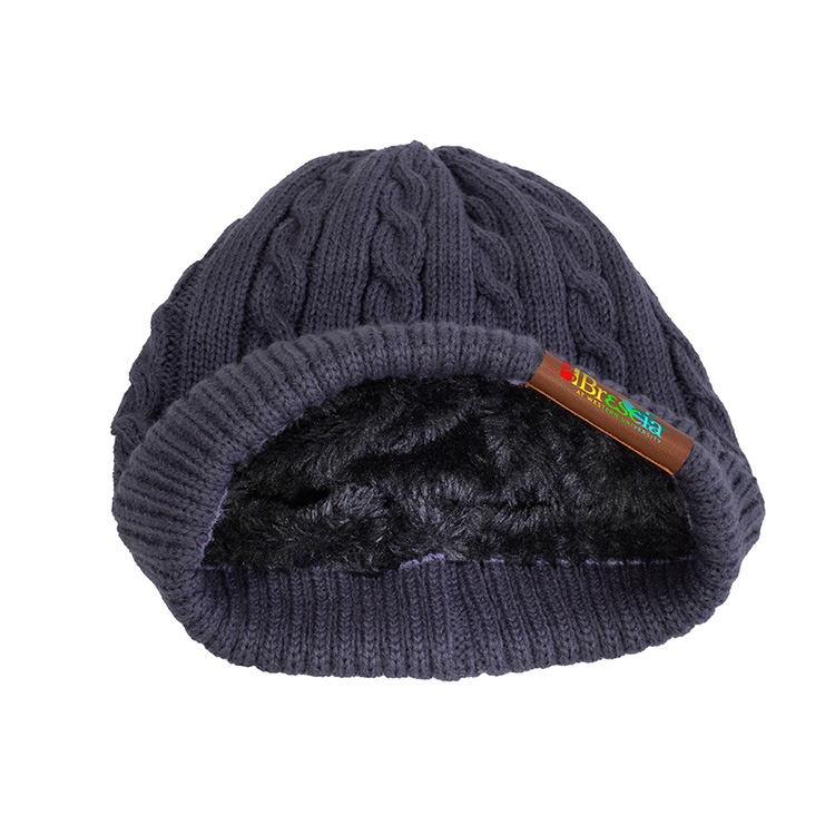 "THE COZY" Cable Knit Beanie With Fluffy Soft Lining 44