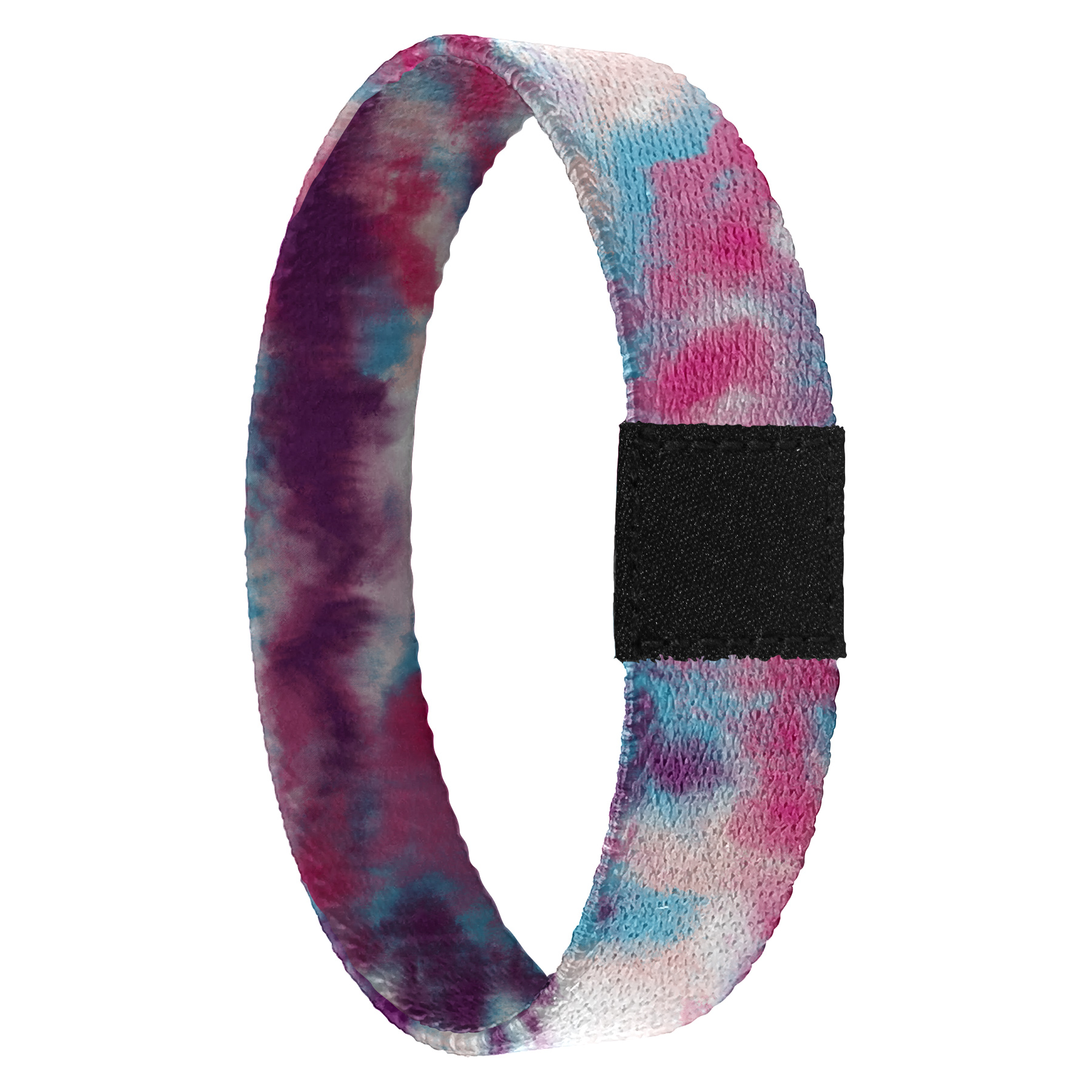 Completely Custom 5/8'' Sublimation Elastic Polyester Wristband With Woven Label 1