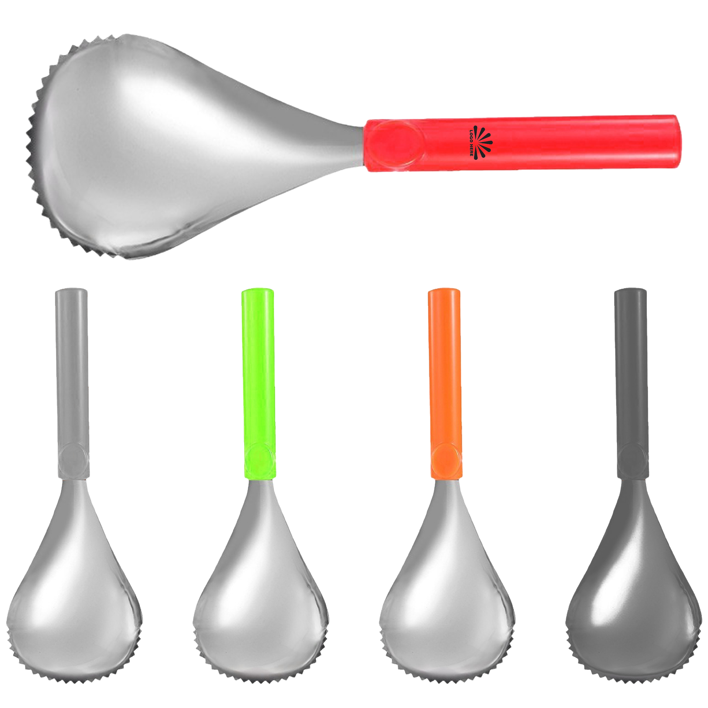 Efficient Custom-Logo Stainless Steel Pumpkin Scoop for Halloween Prep 2