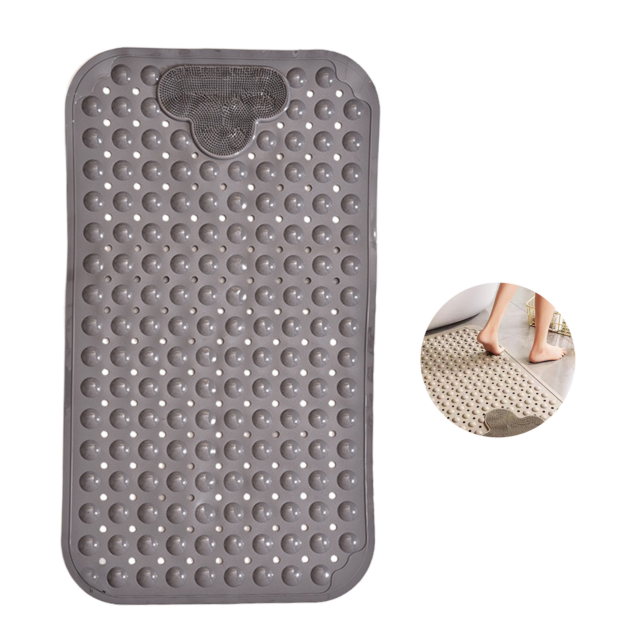 MOQ 50 TPE Cloud-Shaped Non-Slip Bathtub Mat 1