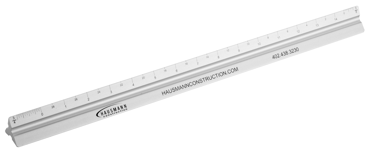 12" Architect Solid Scale - Aluminum 15
