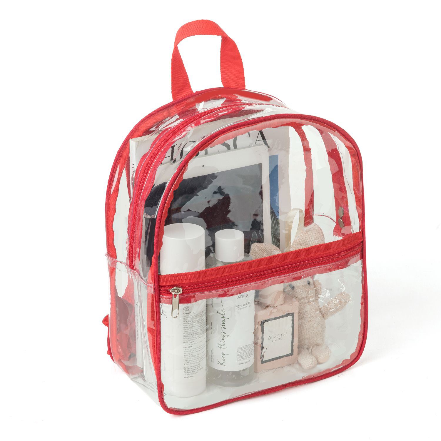 Stadium Approved Heavy Duty Cold-Resistant Clear Bag Transparent PVC Backpack 5