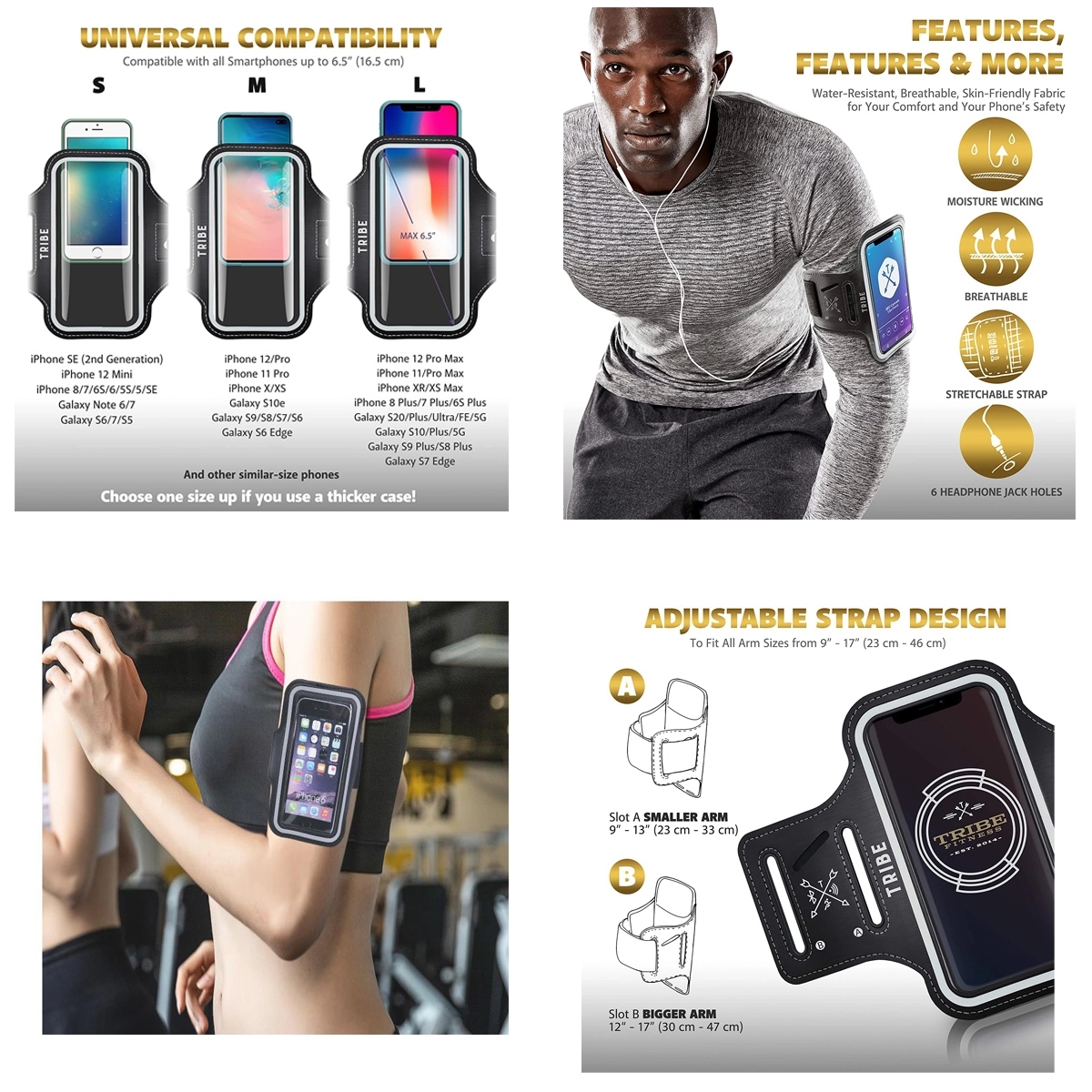 Water Resistant Cell Phone Armband Case 5