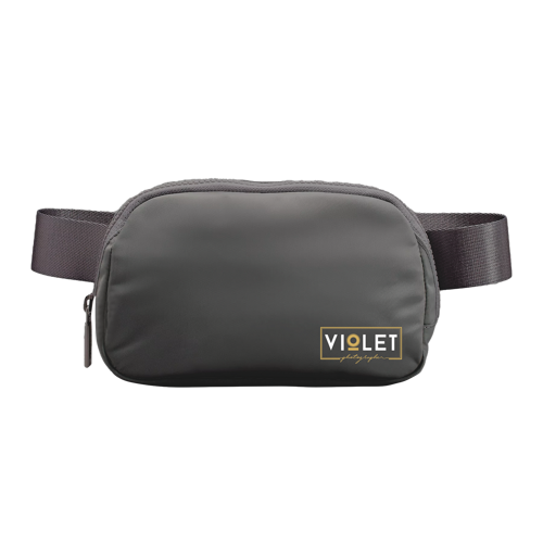 RPET Simply Styled Polyester Waist Bag w/ Custom Logo 2
