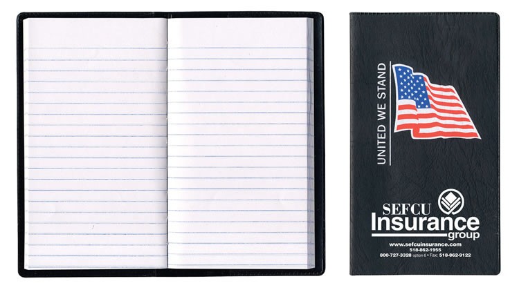 Executive Vinyl Cover w/ Pre-Printed Flag - Tally Book 2