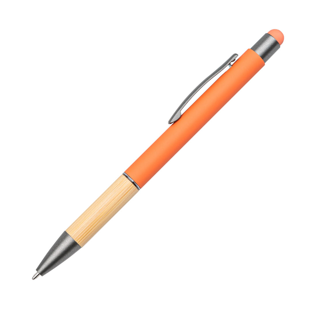 Assia Metal Pen w/Bamboo Grip & Black Refill 5